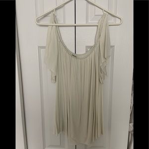 Flowy white off the shoulder top. Size M.